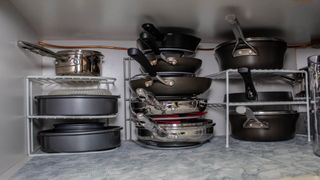 Pots and pans storage racks