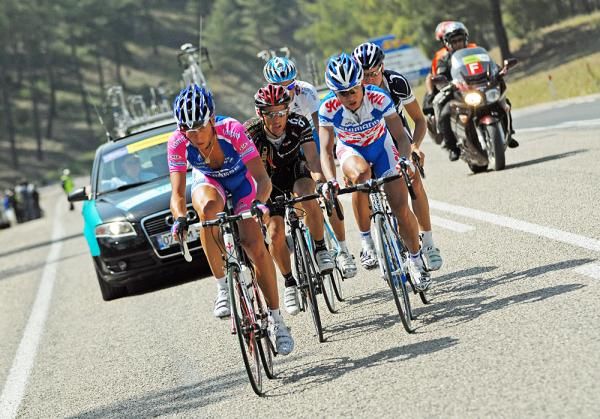 Malori leads the five-man break