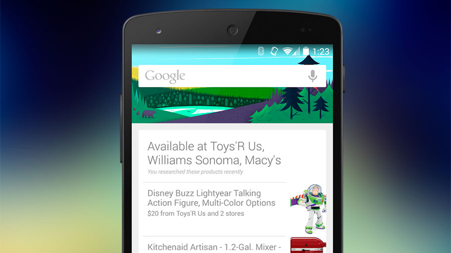 Google Now product reminders