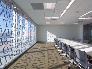 We love this stunning use of typography for one of Adobe's meeting rooms