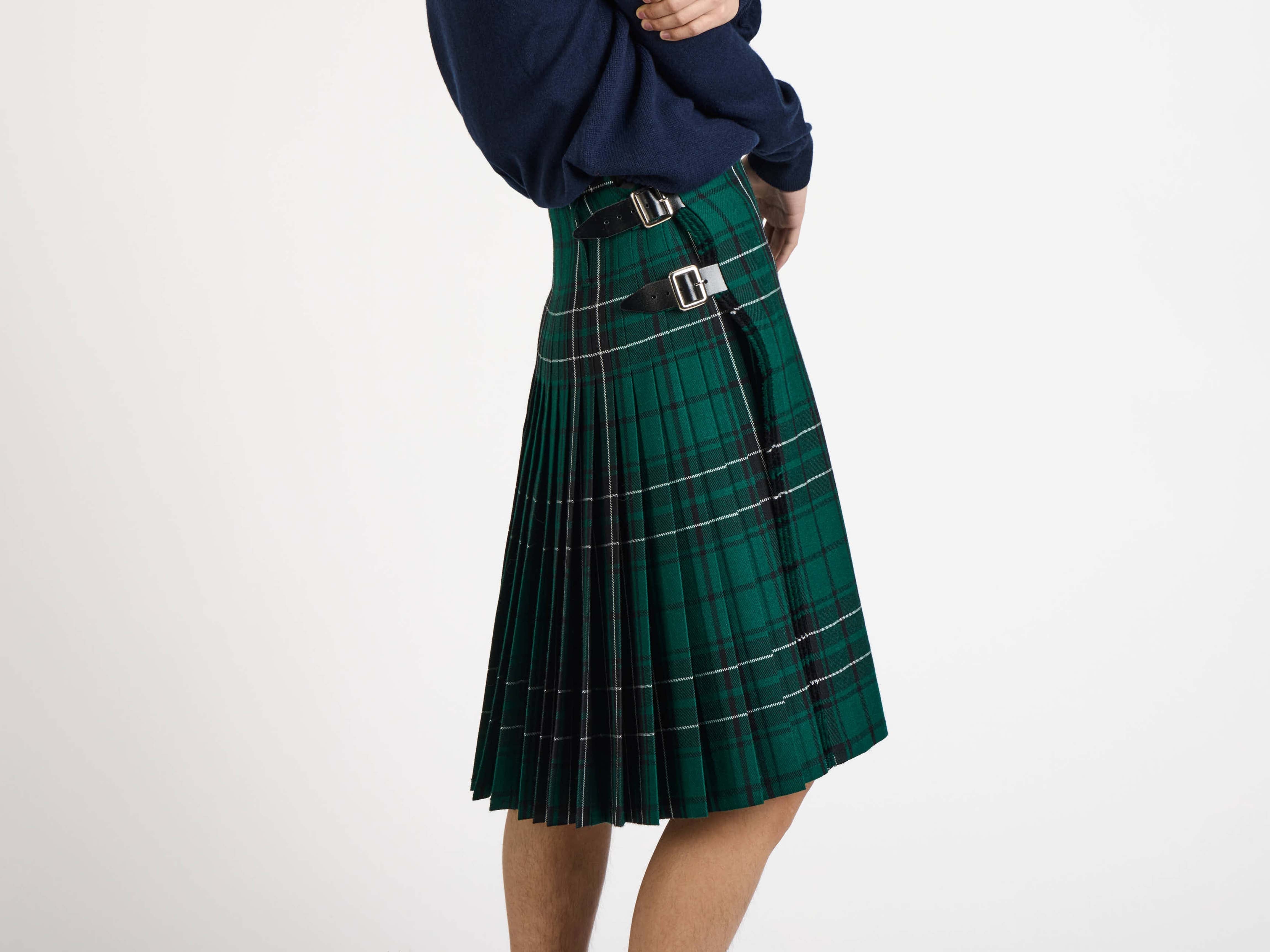 Mens Kilt in Forest Green