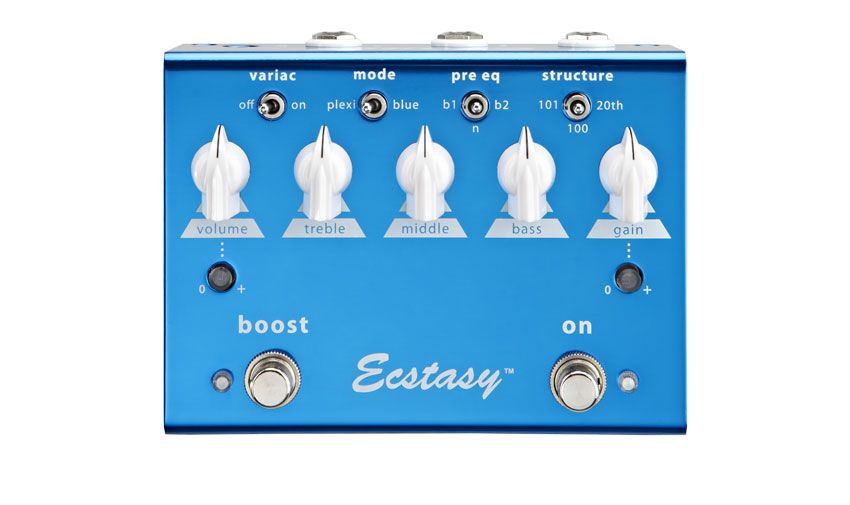 The Ecstasy Blue mimics gain and tone network changes of Bogner's long-running amp of the same name