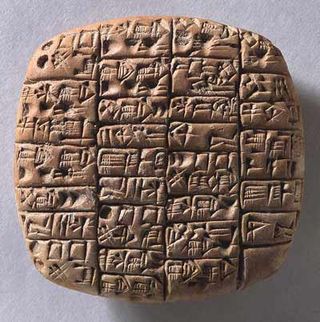 This cuneiform text dates back to the 6th year of prince Lugalanda who ruled about 2370 B.C. in southern Mesopotamia. It is an administrative document concerning deliveries of three sorts of beer to different recipients (to the palace and to a temple for offerings) and gives the exact quantities of barley and other ingredients used in brewing.