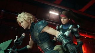 A motorbike chase through the streets of Midgar