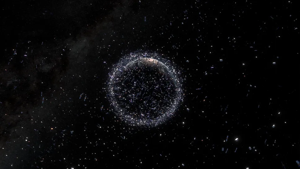 Space.com thumbnail of a space debris cloud