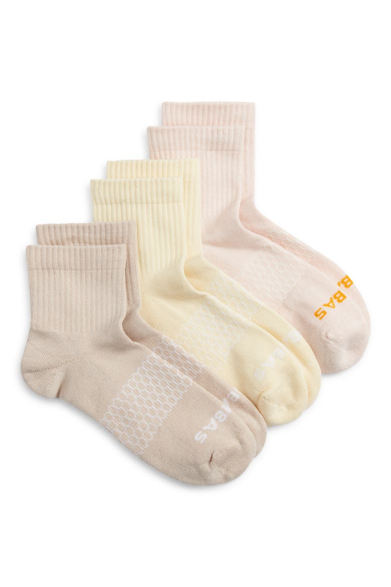 Assorted 3-Pack Quarter Crew Socks