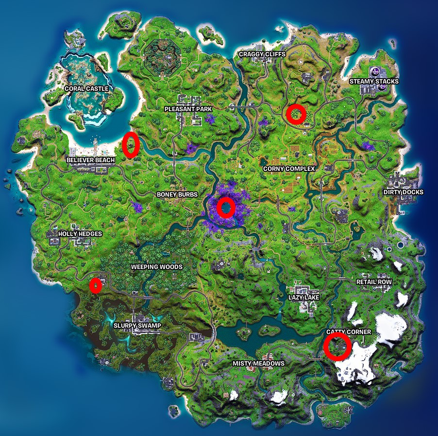 Where to find alien artifacts in Fortnite