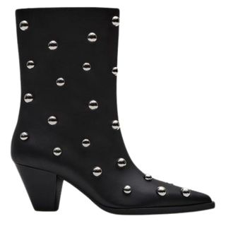 Bershka Studded heeled ankle boots