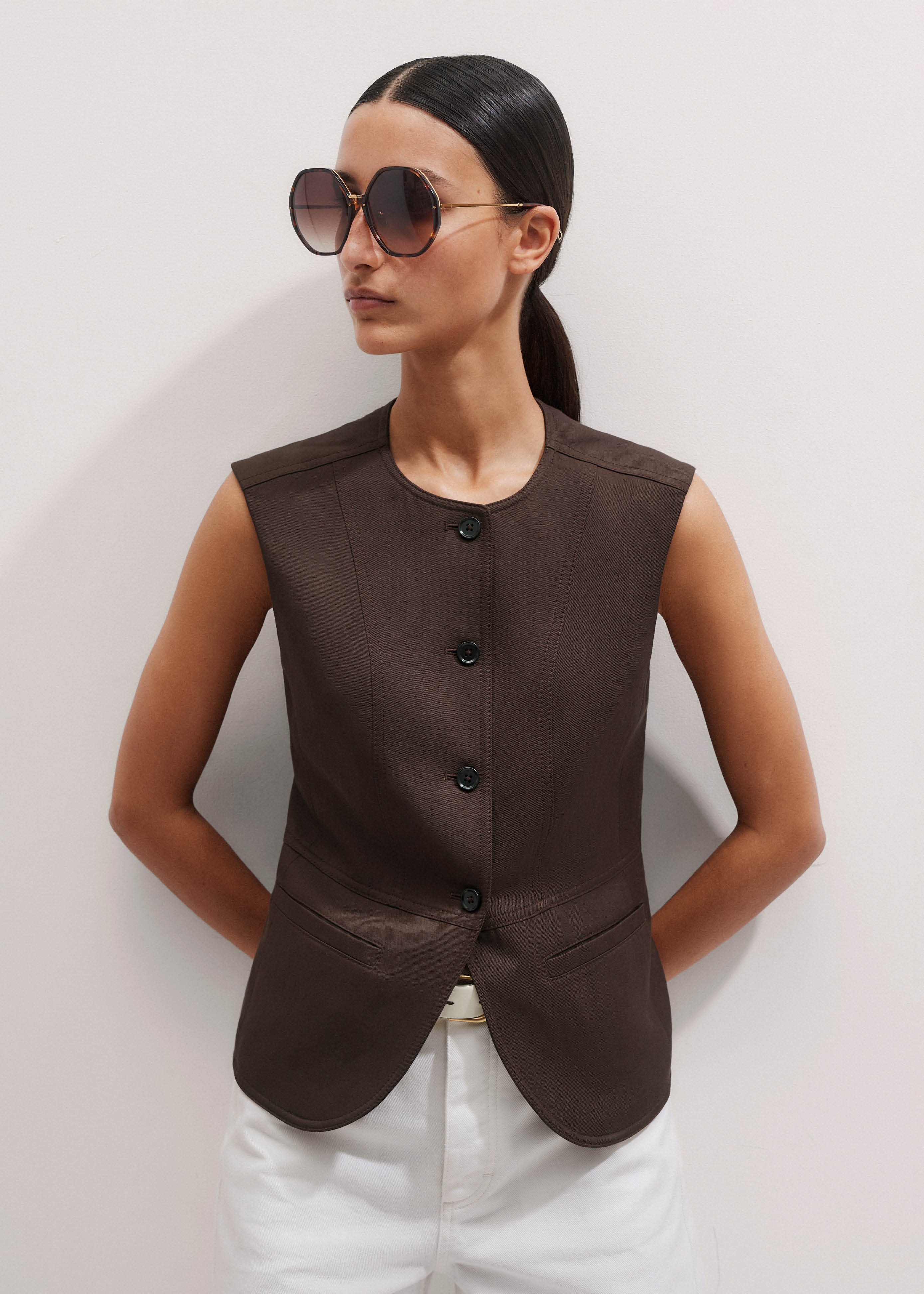 Seam Detail Tailored Waistcoat