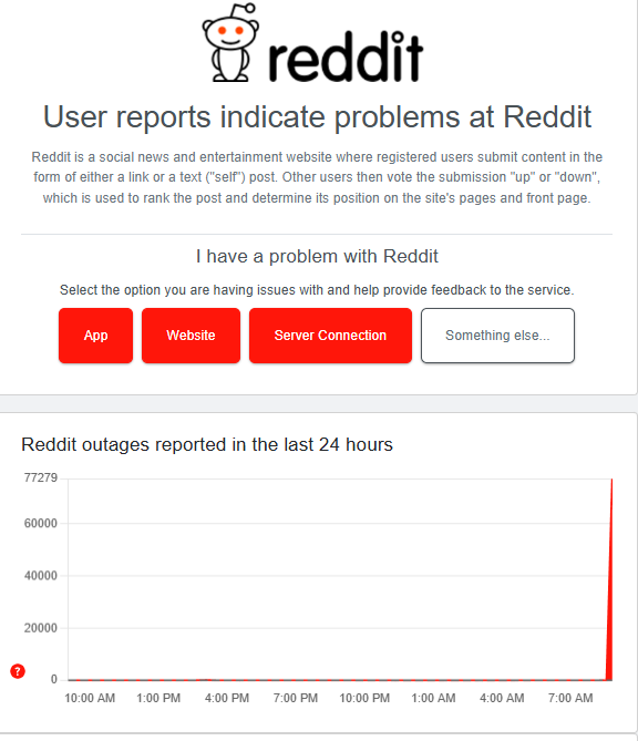 Reddit outage 1-13-26