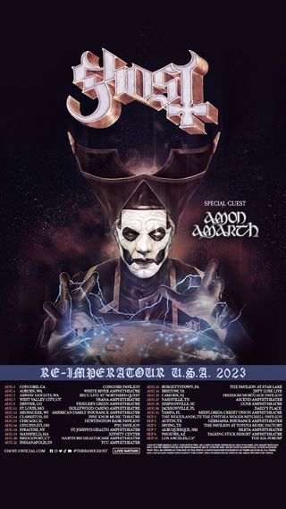 Ghost summer tour USA poster