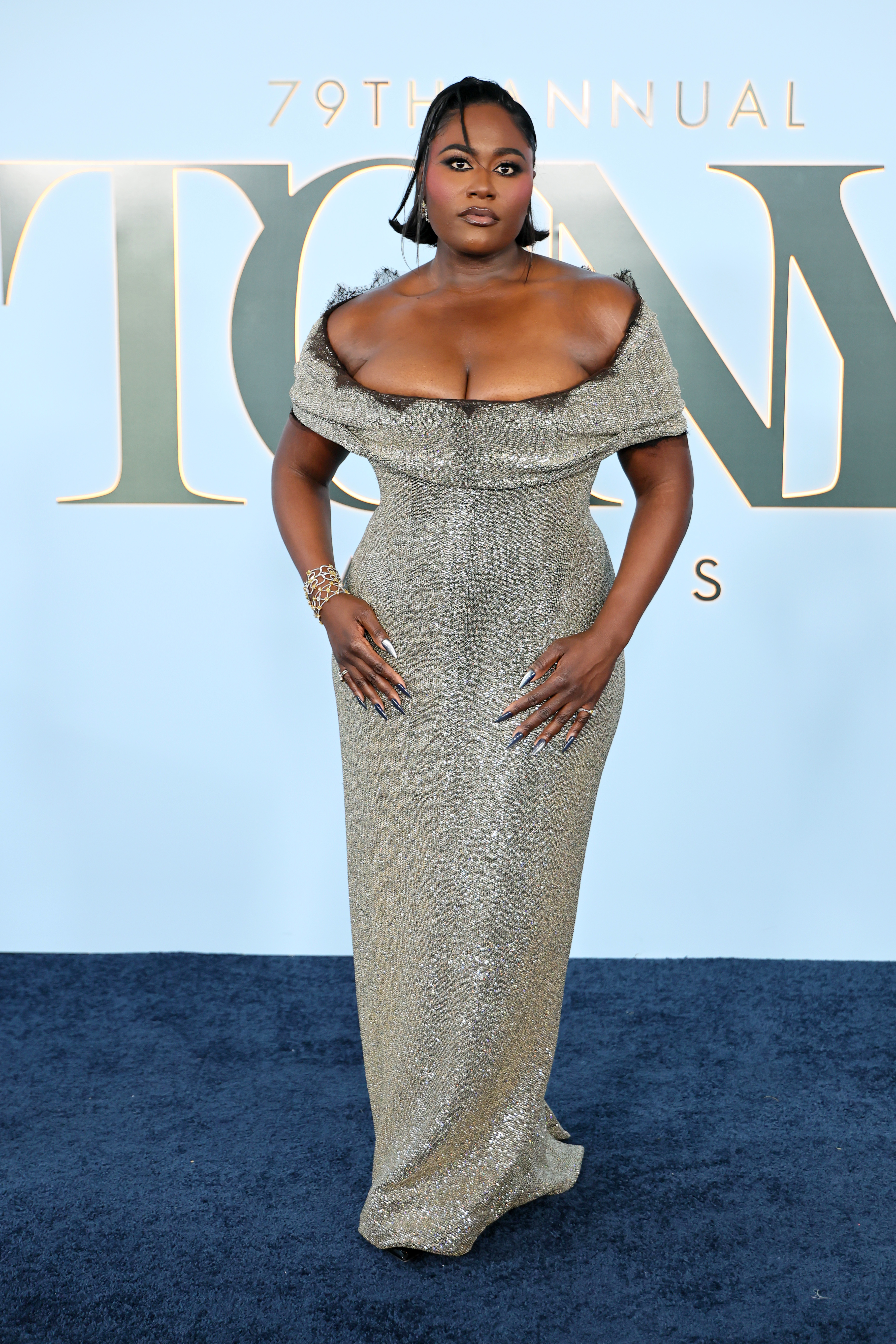 Danielle Brooks wearing a Wiederhoeft dress at the 2026 Tony Awards