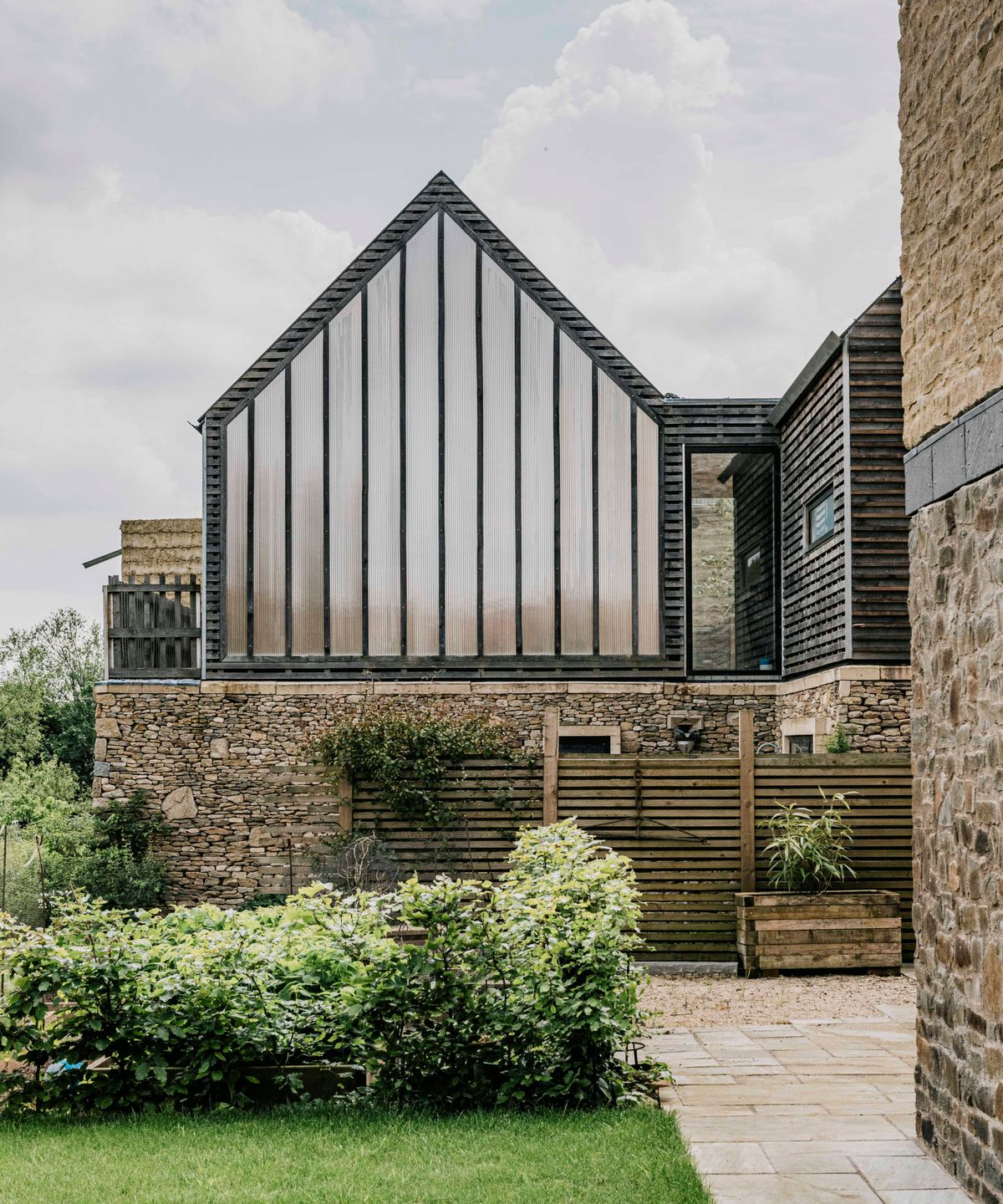 eco home with gable ends