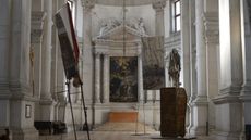 Installation view of artworks at ‘Berlinde De Bruyckere. City of Refuge III’, Abbazia di San Giorgio Maggiore, Venice, 20 April – 24 November 2024