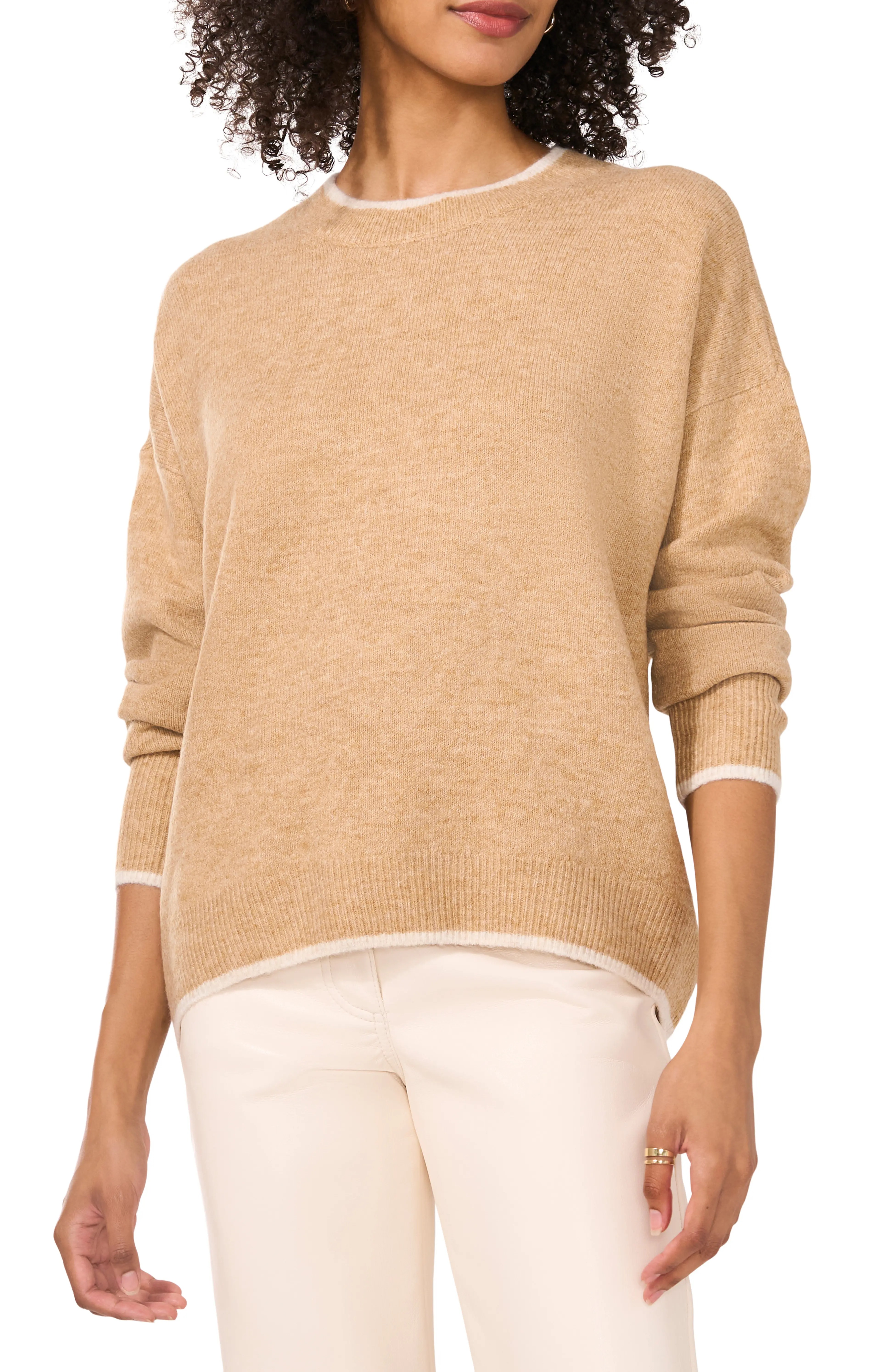 Vince Camuto, Tipped Crewneck Sweater (Was $65) 