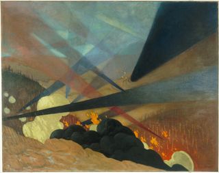 Félix Edouard Vallotton, Verdun, 1917, oil on canvas