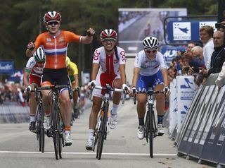 Anna van der Breggen (Netherlands) wins the European Championships women's road race