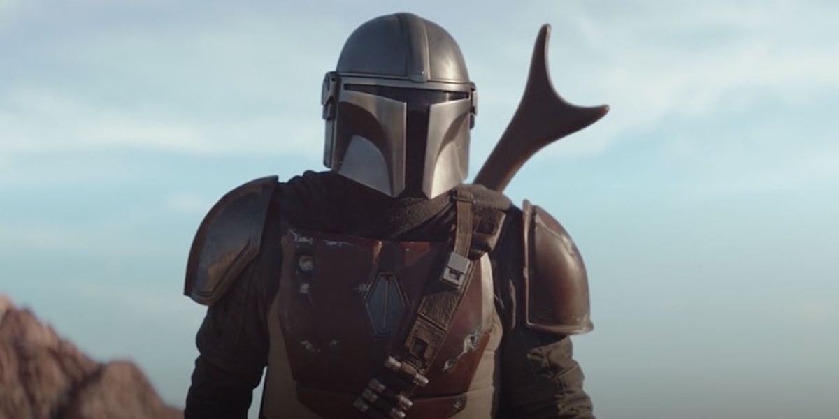 Pedro Pascal under the helmet in The Mandalorian season 1