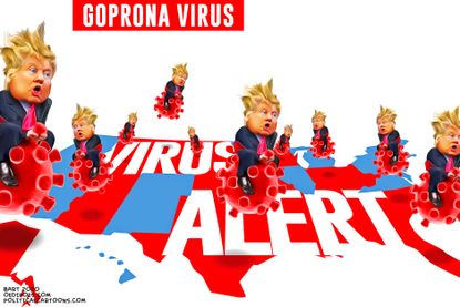 Political Cartoon U.S. Coronavirus GOP Trump Impeachment