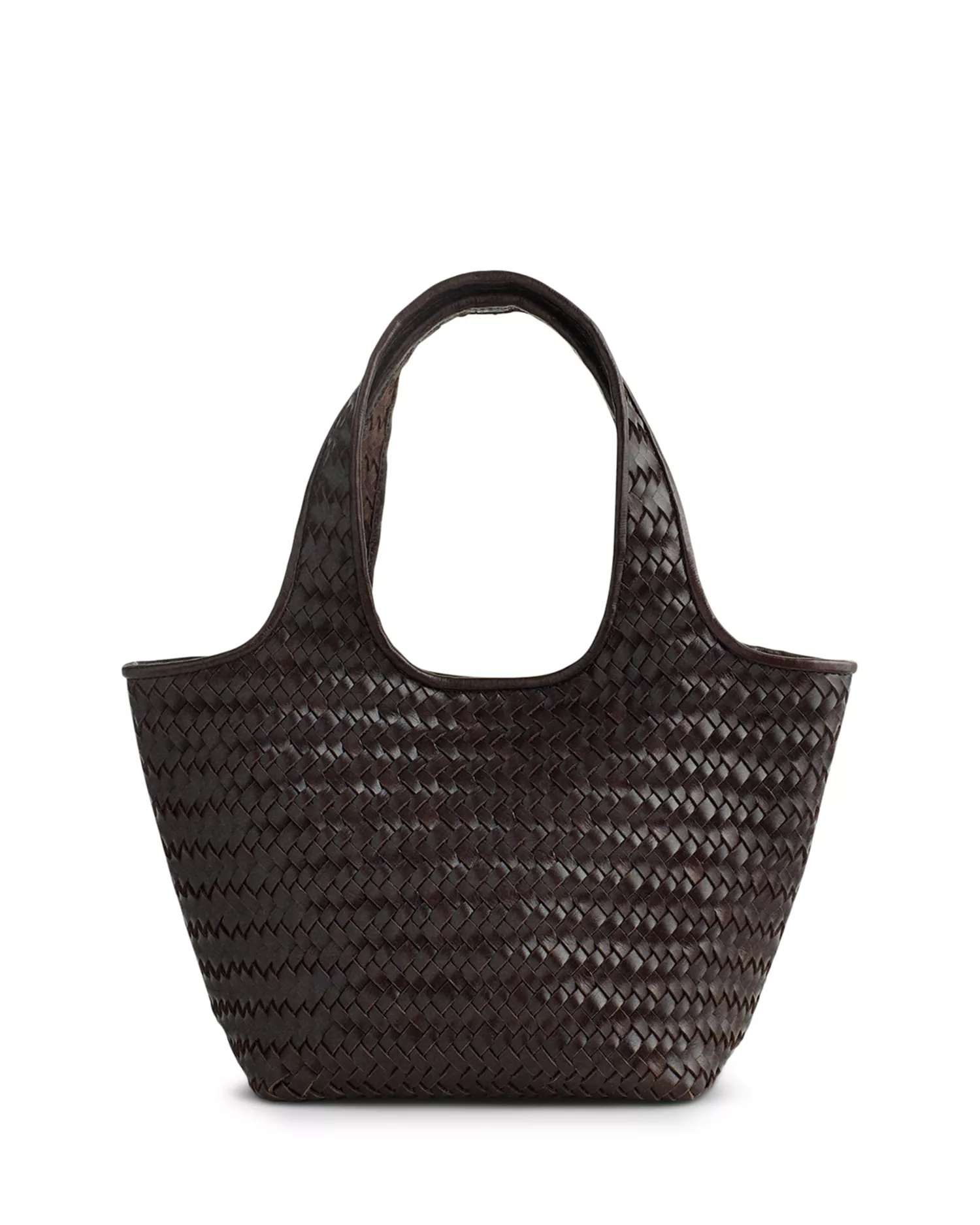 Madewell, Ellis Small Woven Leather Shopper Tote