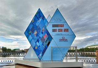 clock counting down to the start of the Winter Olympic Games 2014.