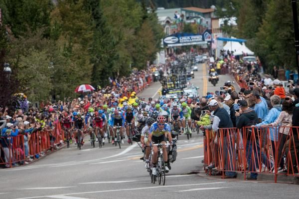 Breckenridge was out in force for the start of stage five.