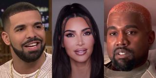 Drake, Kim Kardashian and Kanye West