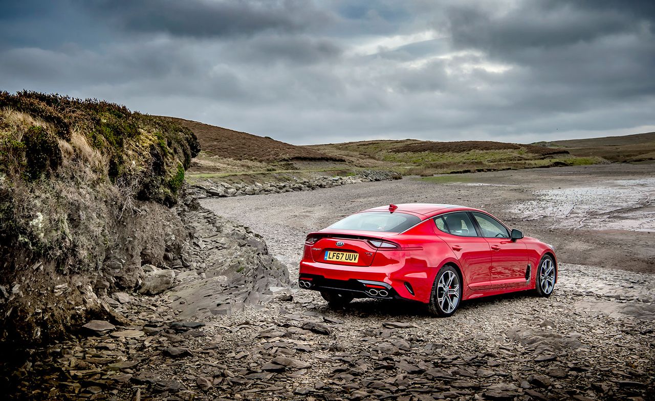 The reverse of the Kia Stinger GT S