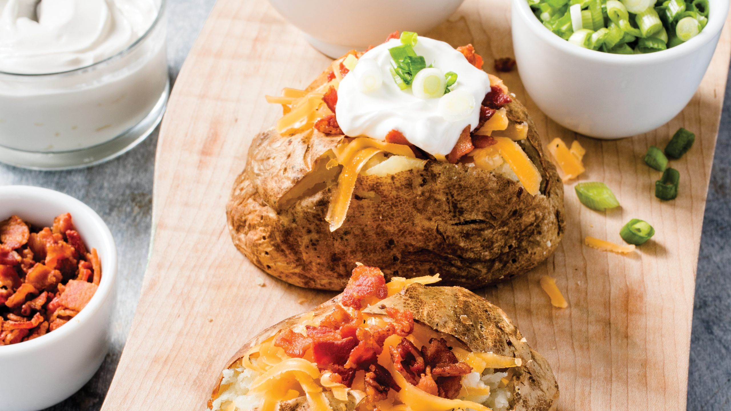 Air fryer baked potatoes recipe