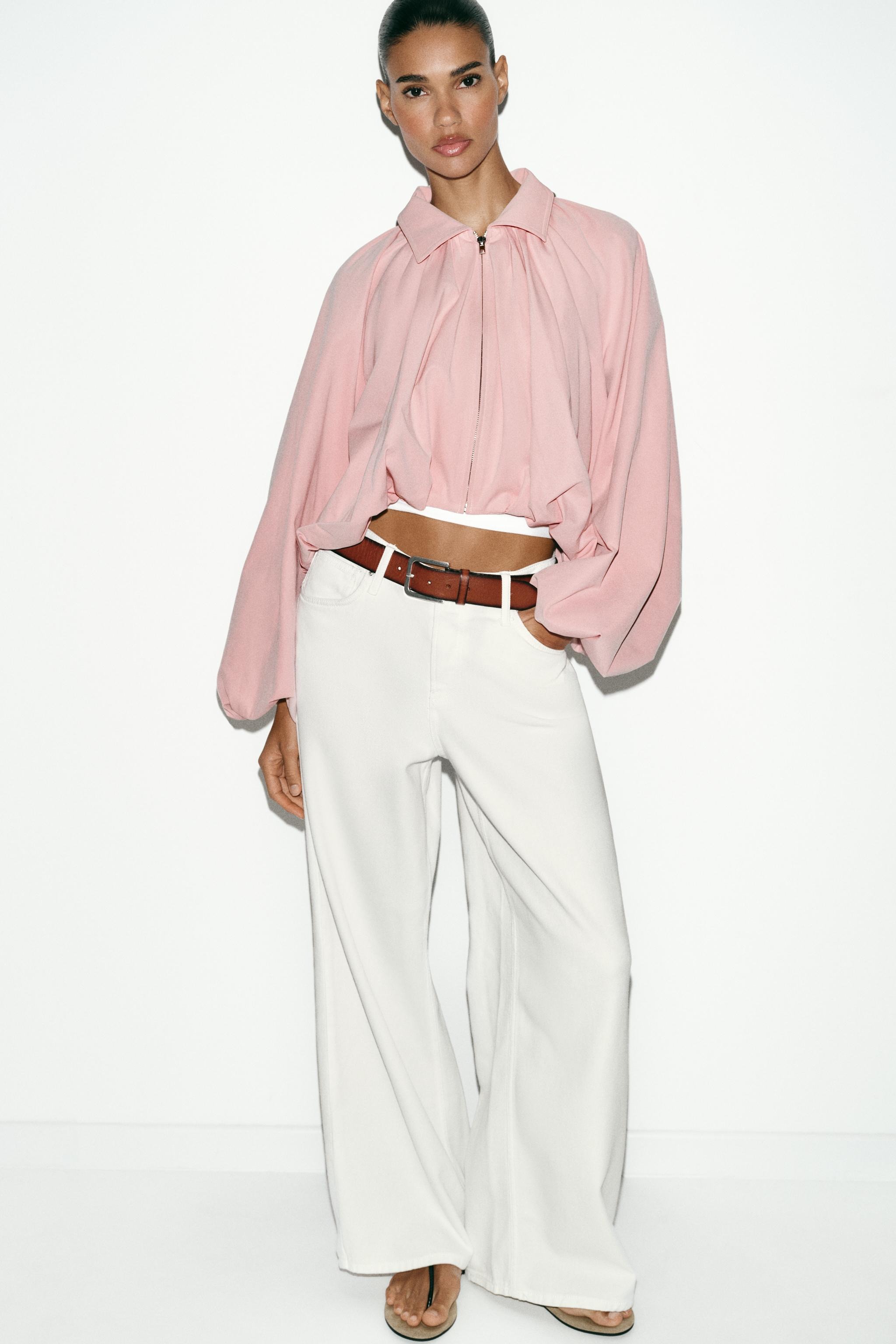 zara, Puff sleeve bomber jacket