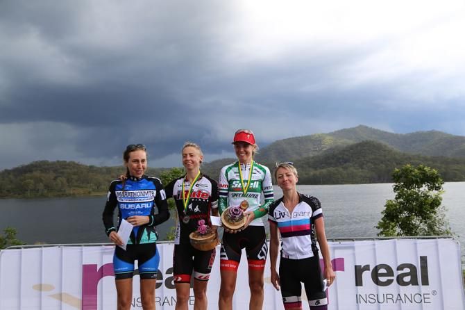 Elite women's podium