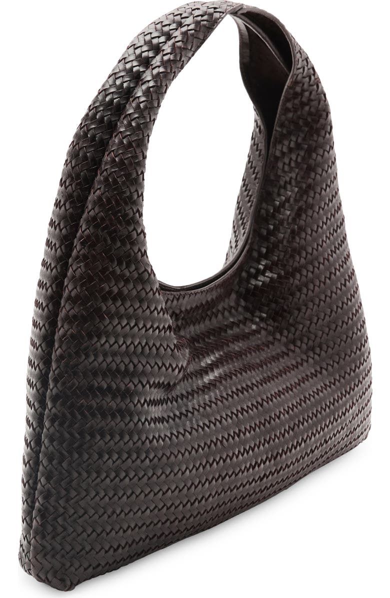 Braided Leather Shoulder Bag