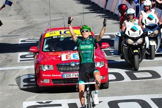 The moment of victory for Europcar's Pierre Roland