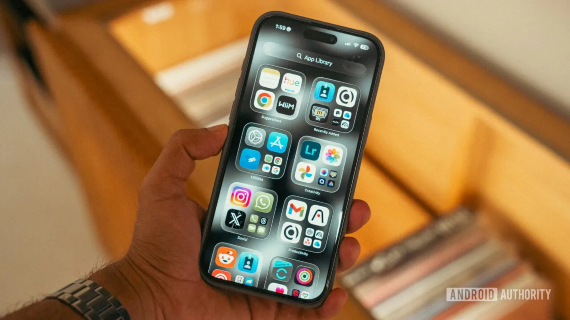 iOS 26 Liquid Glass display