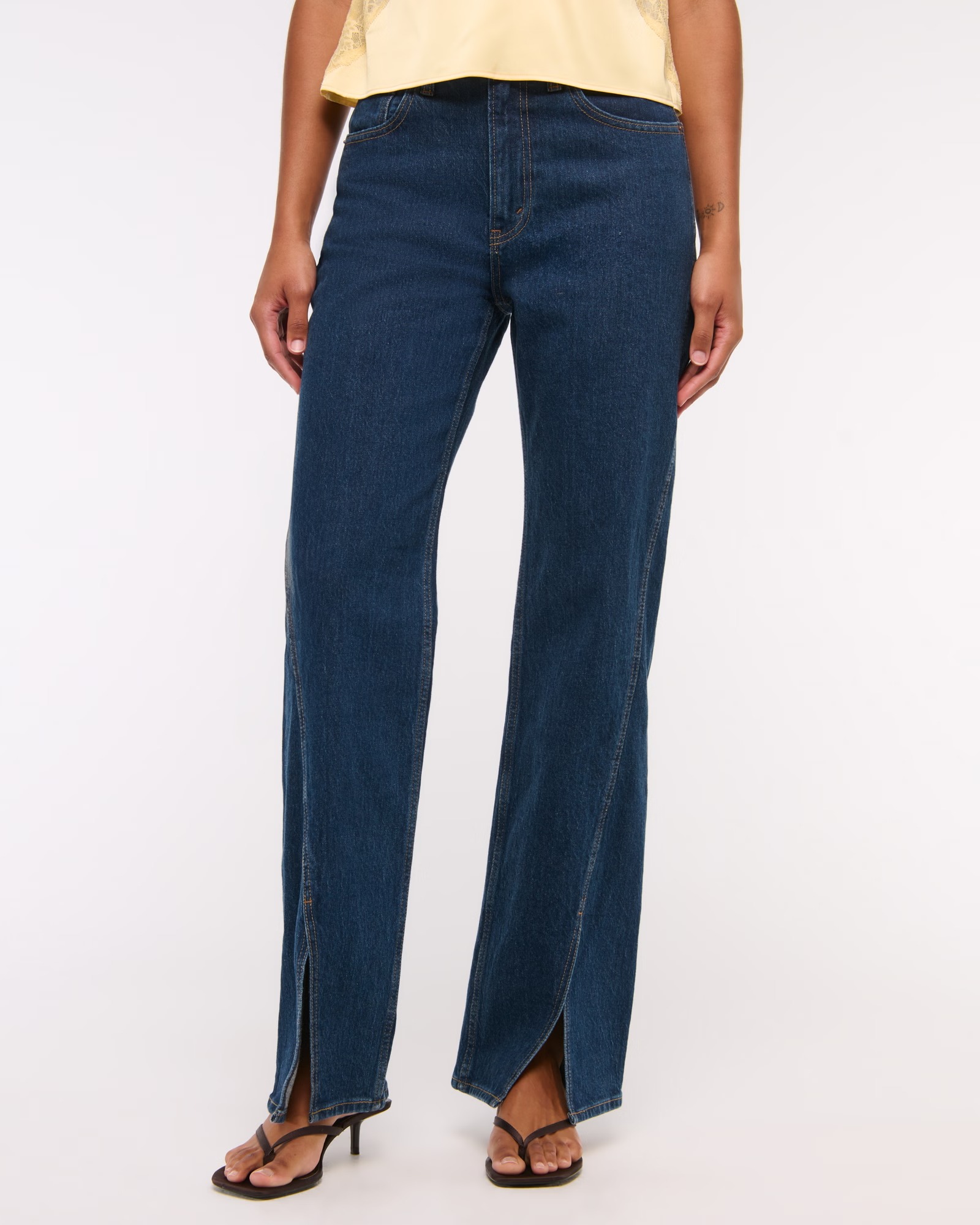 abercrombie 
fitch, Curve Love High Rise 90s Relaxed Jean