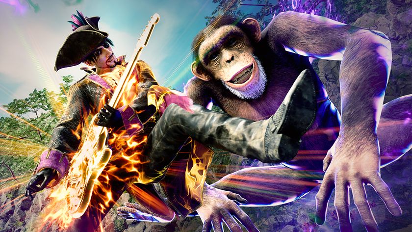 Like a Dragon: Pirate Yakuza in Hawaii review; a pirate kicks a monkey