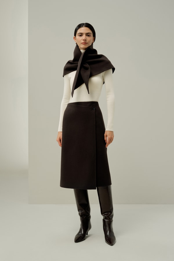 Adjustable Silk-Wool Scarf