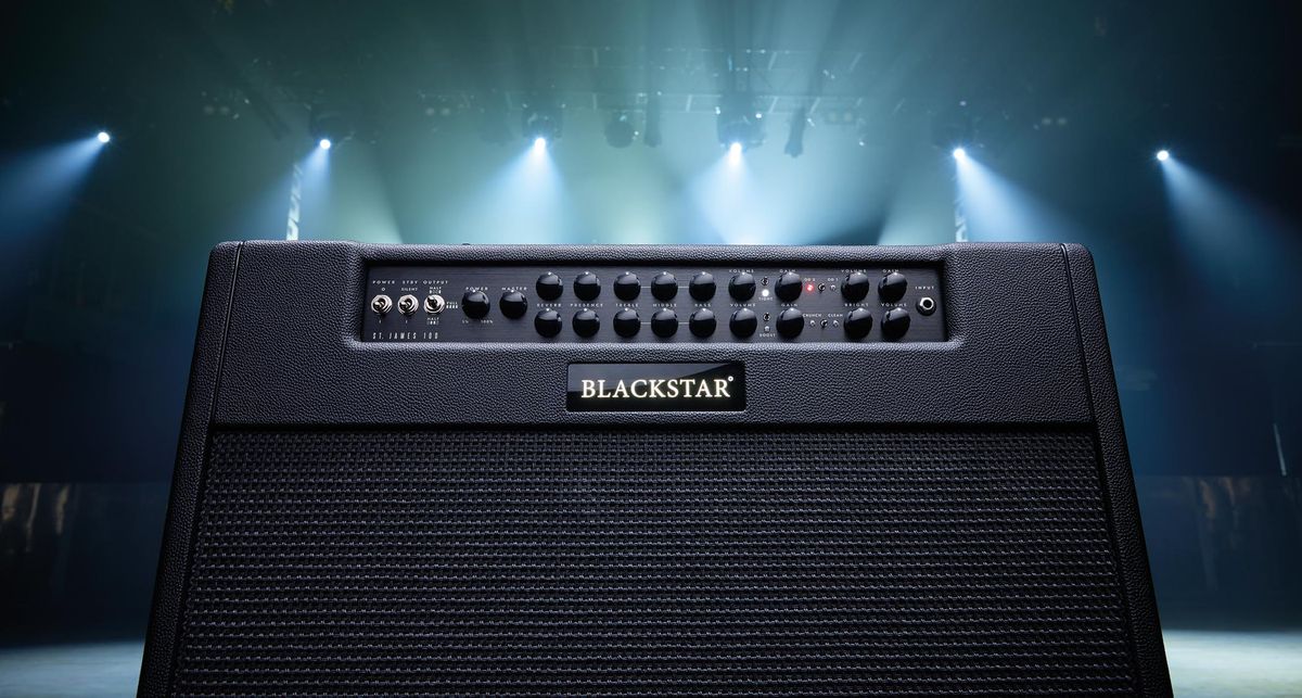 Blackstar St James 100: the British brand's new flagship tube amplifier is available as a head and matching cabinet or as a 2x12 combo.