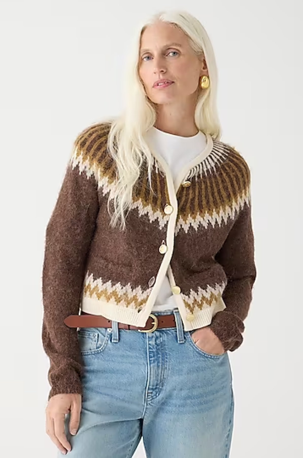 J.Crew Fair Isle cardigan sweater