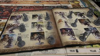 Talisman 5th Edition game components, manual and minis