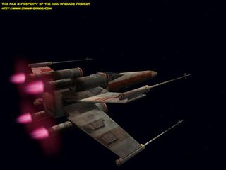 A remodeled and retextured X-Wing Fighter for X-Wing Alliance from the X-Wing Alliance Upgrade Project.