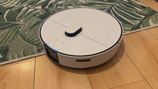 Samsung Jet Bot Combo AI robot vacuum in reviewer's home