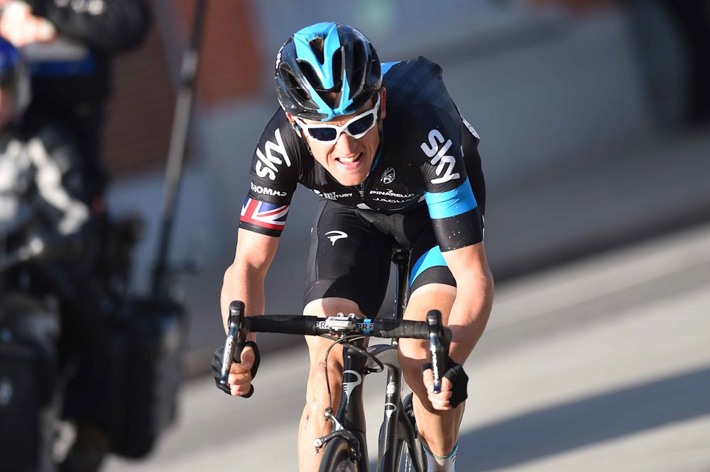 Geraint Thomas on his way to winning E3 Harelbeke.