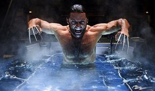 Hugh Jackman as Wolverine emerges with his Adamantium claws