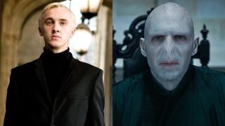 Tom Felton's Draco Malfoy and Ralph Fiennes' Voldemort