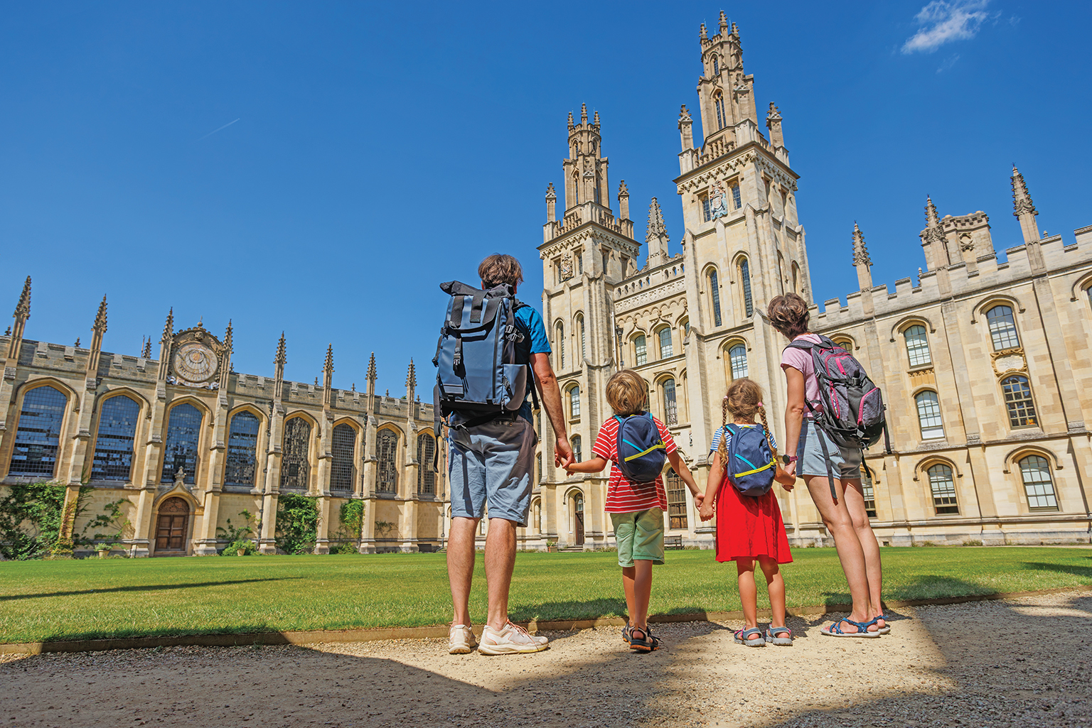 Family exploring