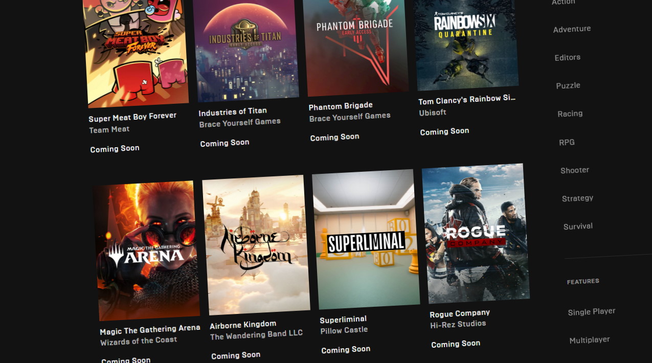 epic store free games list