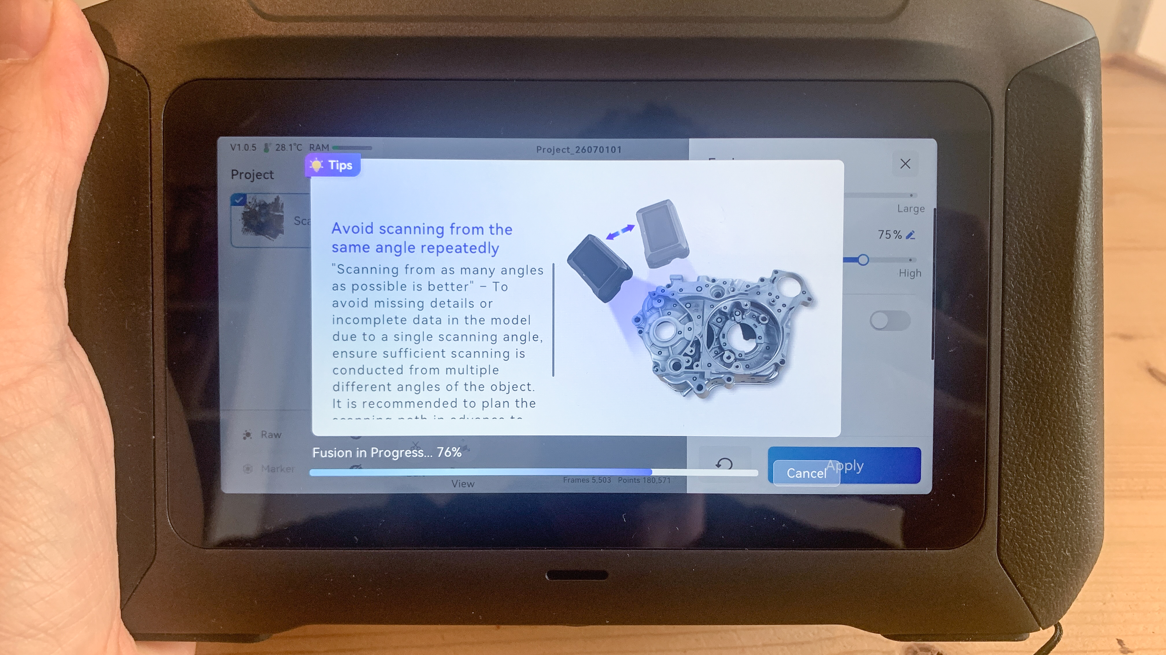 Creality Sermoon P1 Scanner