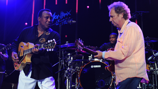 George Benson - Lee Ritenour in Montreux Jazz festival in Montreux, Switzerland on July 13th, 2009. 