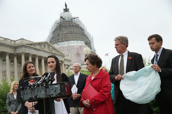 A woman discusses how she was injured by a Takata air bag.